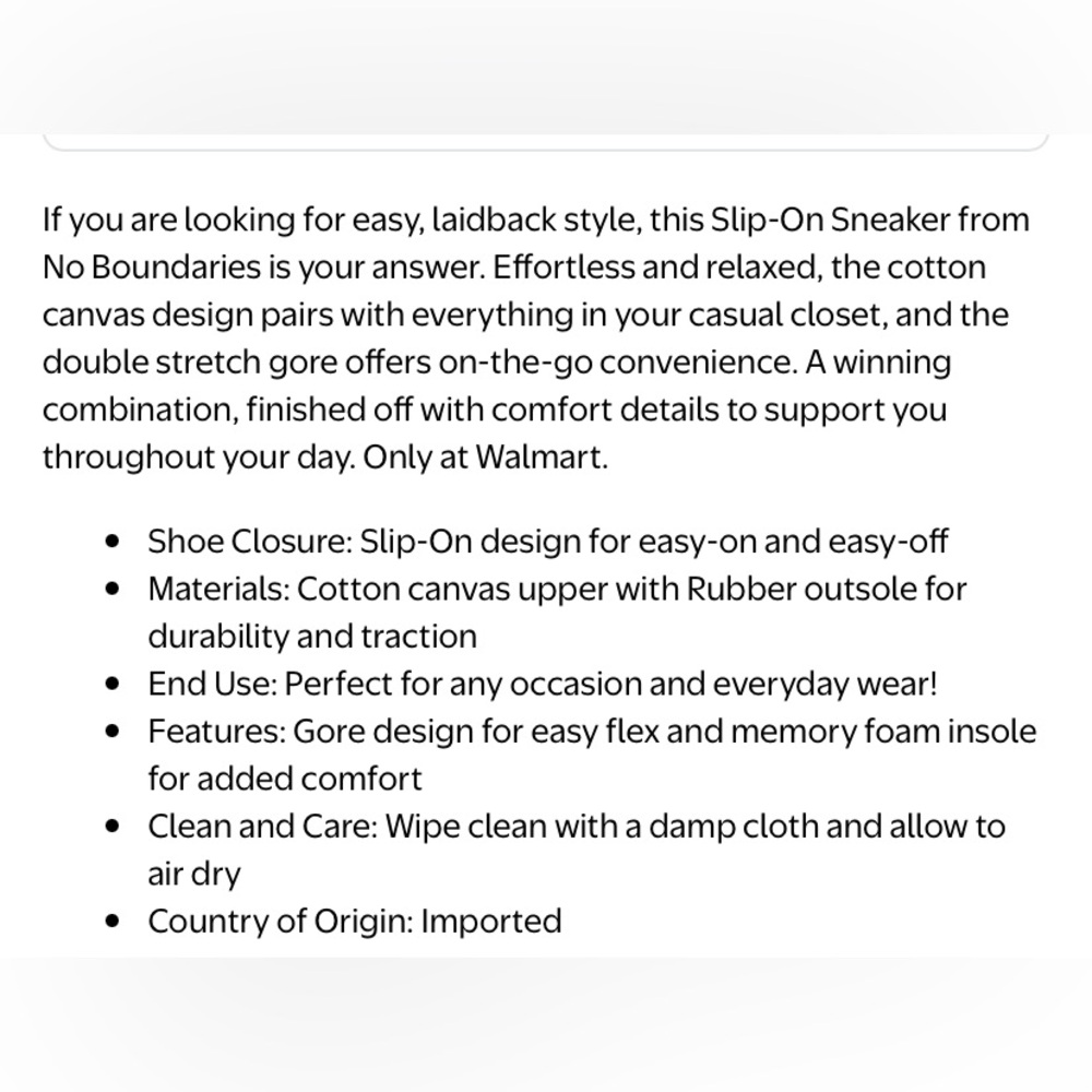 NWT.. Slip-On Black Canvas Shoes with Rubber Sole - Picture 4 of 11